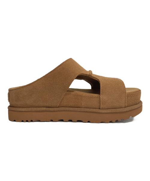 UGG（アグ）UGG (アグ) Goldenstar Hi Cutout Slide ゴールデンスター ハイ カットアウト スライド ブラウン サイズ:25の古着・服飾アイテム