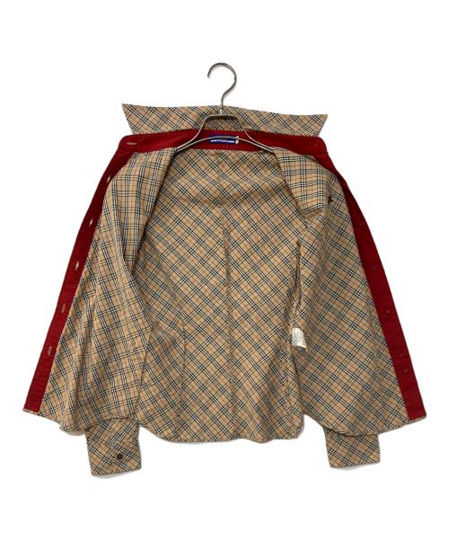 BURBERRY BLUE LABEL（バーバリー ブルー レーベル）BURBERRY BLUE LABEL (バーバリー ブルー レーベル) ホースロゴチェックシャツ ベージュ サイズ:38の古着・服飾アイテム