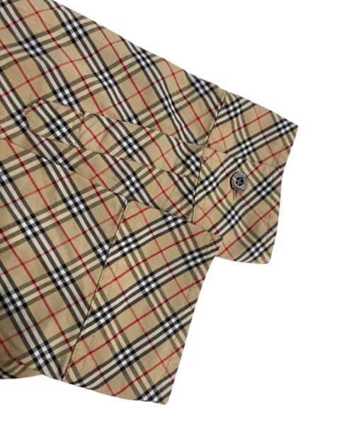 BURBERRY BLUE LABEL（バーバリー ブルー レーベル）BURBERRY BLUE LABEL (バーバリー ブルー レーベル) ホースロゴチェックシャツ ベージュ サイズ:38の古着・服飾アイテム