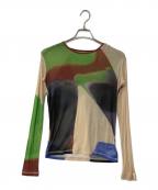 PAMMパム）の古着「MABLE PAMM see-through tops シースルートップス」｜マルチカラー