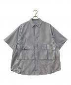 FreshServiceフレッシュサービス）の古着「DRY OXFORD FLAP POCKET S/S SHIRT　ドライオックスフォードフラップポケットＳ/Ｓシャツ　FSC261-50107B」｜ブルー