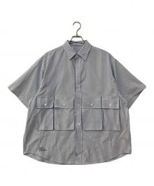 FreshService（フレッシュサービス）の古着「DRY OXFORD FLAP POCKET S/S SHIRT　ドライオックスフォードフラップポケットＳ/Ｓシャツ　FSC261-50107B」｜ブルー