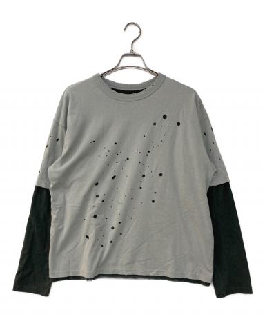 中古・古着通販】BEAMS (ビームス) Layered Damage Long Sleeve