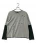 BEAMS（ビームス）の古着「Layered Damage Long Sleeve レイヤード ダメージ Tシャツ T-Shirt」｜グレー