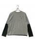 BEAMS (ビームス) Layered Damage Long Sleeve レイヤード ダメージ Tシャツ T-Shirt グレー サイズ:L：7000円
