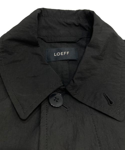 LOEFF（ロエフ）LOEFF (ロエフ) バルカラー コート ブラックの古着・服飾アイテム