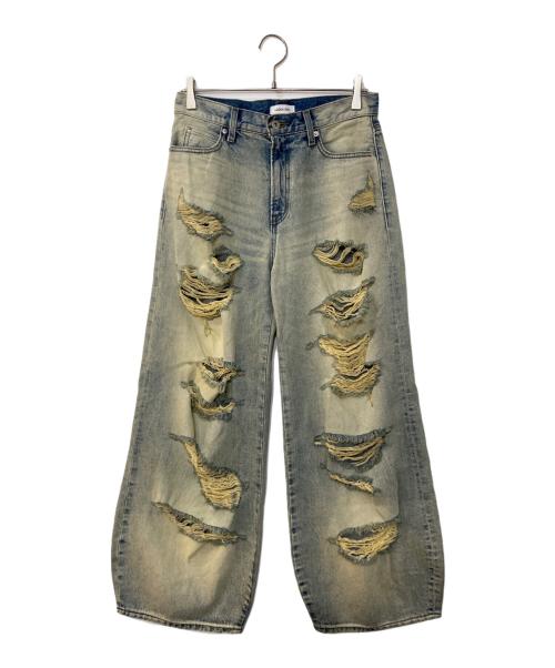 LAGUA GEM（ラグアジェム）LAGUA GEM (ラグアジェム) MANY CRASH LOOSEY デニムパンツ インディゴ サイズ:25の古着・服飾アイテム