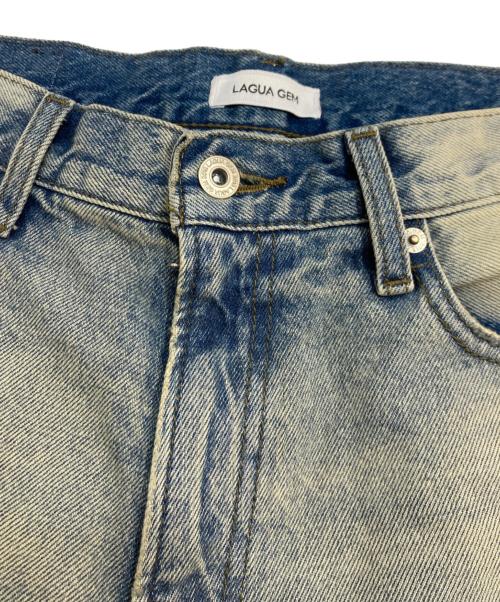 LAGUA GEM（ラグアジェム）LAGUA GEM (ラグアジェム) MANY CRASH LOOSEY デニムパンツ インディゴ サイズ:25の古着・服飾アイテム