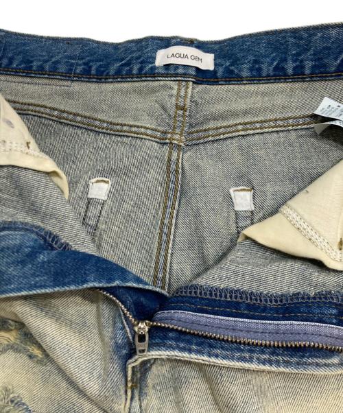 LAGUA GEM（ラグアジェム）LAGUA GEM (ラグアジェム) MANY CRASH LOOSEY デニムパンツ インディゴ サイズ:25の古着・服飾アイテム