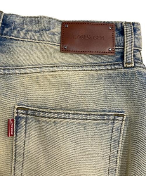 LAGUA GEM（ラグアジェム）LAGUA GEM (ラグアジェム) MANY CRASH LOOSEY デニムパンツ インディゴ サイズ:25の古着・服飾アイテム