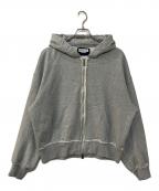 MAISON SPECIALメゾンスペシャル）の古着「Gathered Hood Prime-over Zip Parka」｜グレー