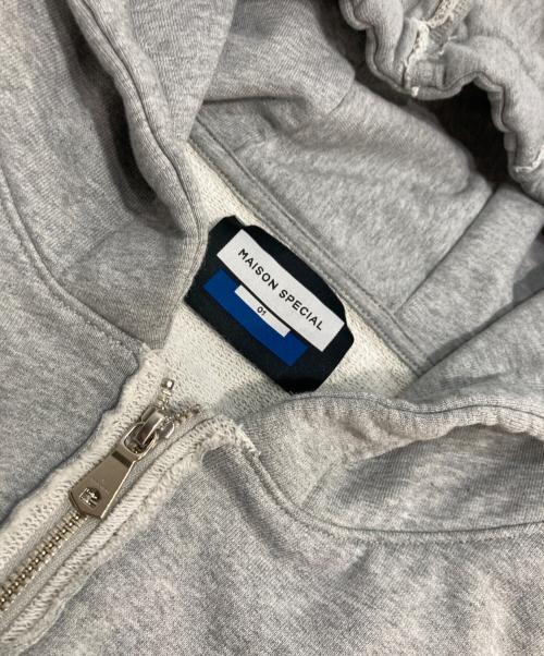 MAISON SPECIAL（メゾンスペシャル）MAISON SPECIAL (メゾンスペシャル) Gathered Hood Prime-over Zip Parka ギャザーフーディープライムオーバージップパーカー グレー サイズ:1の古着・服飾アイテム