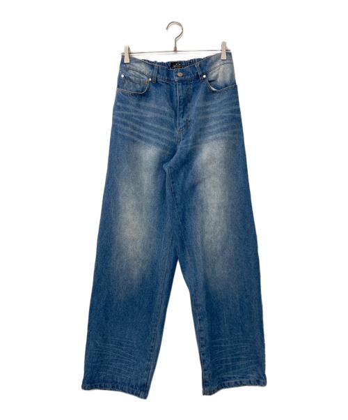 AFB（エーエフビー）AFB (エーエフビー) STRAIGHT STUDDED PANTS スタッデッド デニムパンツ インディゴ サイズ:Mの古着・服飾アイテム
