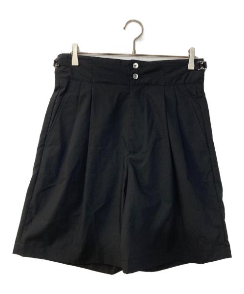 IRENISA（イレニサ）IRENISA (イレニサ) TWO TUCKS WIDE SHORTS ツータックワイドショーツ ブラック サイズ:2の古着・服飾アイテム