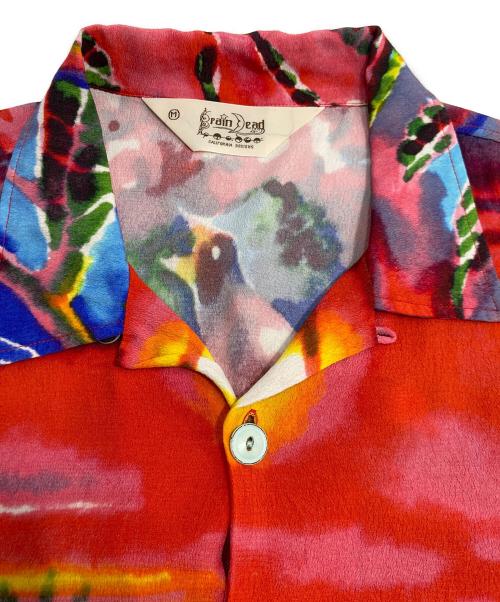 BRAIN DEAD（ブレインデッド）BRAIN DEAD (ブレインデッド) Forgotten Forest Short Sleeve Button Up Shirt　 レッド サイズ:Mの古着・服飾アイテム