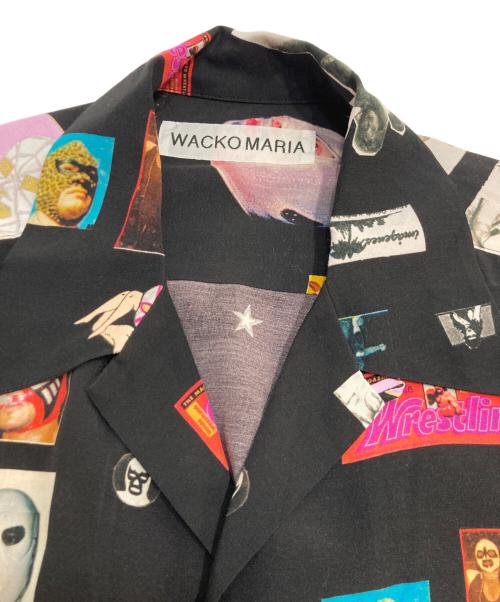 WACKO MARIA（ワコマリア）WACKO MARIA (ワコマリア) HAWAIIAN SHIRT ルチャリブレ ブラック サイズ:Lの古着・服飾アイテム