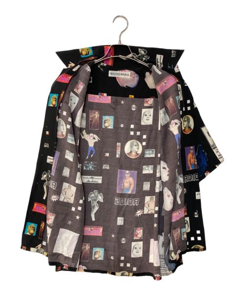 WACKO MARIA（ワコマリア）WACKO MARIA (ワコマリア) HAWAIIAN SHIRT ルチャリブレ ブラック サイズ:Lの古着・服飾アイテム