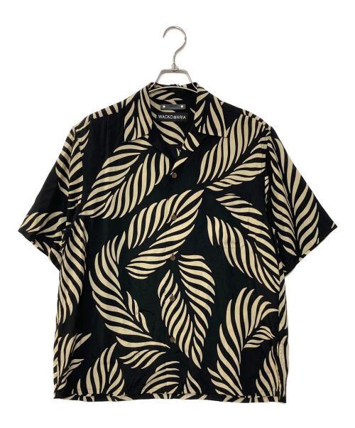 WACKO MARIA（ワコマリア）WACKO MARIA (ワコマリア) MINEDENIM (マインデニム) Leaf Motif HAWAIIAN SHIRT アロハシャツ ブラック サイズ:Mの古着・服飾アイテム