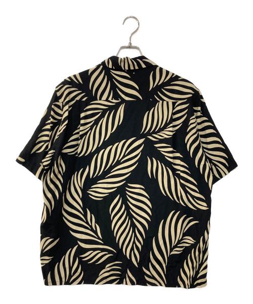 WACKO MARIA（ワコマリア）WACKO MARIA (ワコマリア) MINEDENIM (マインデニム) Leaf Motif HAWAIIAN SHIRT アロハシャツ ブラック サイズ:Mの古着・服飾アイテム