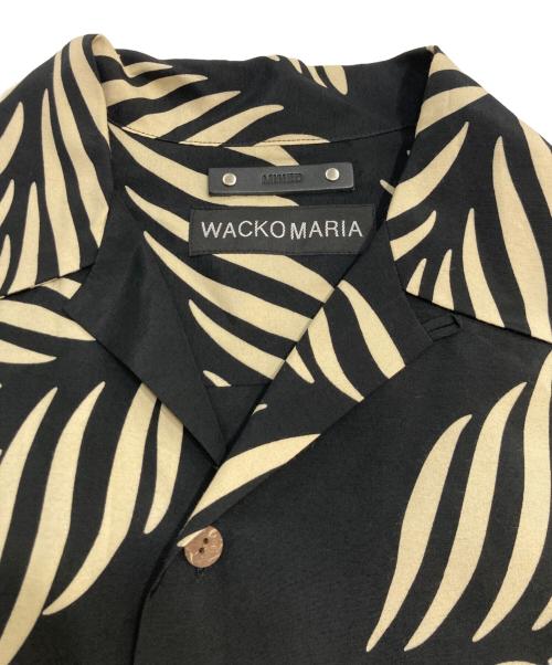 WACKO MARIA（ワコマリア）WACKO MARIA (ワコマリア) MINEDENIM (マインデニム) Leaf Motif HAWAIIAN SHIRT アロハシャツ ブラック サイズ:Mの古着・服飾アイテム