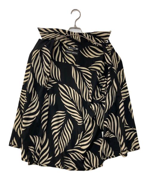 WACKO MARIA（ワコマリア）WACKO MARIA (ワコマリア) MINEDENIM (マインデニム) Leaf Motif HAWAIIAN SHIRT アロハシャツ ブラック サイズ:Mの古着・服飾アイテム