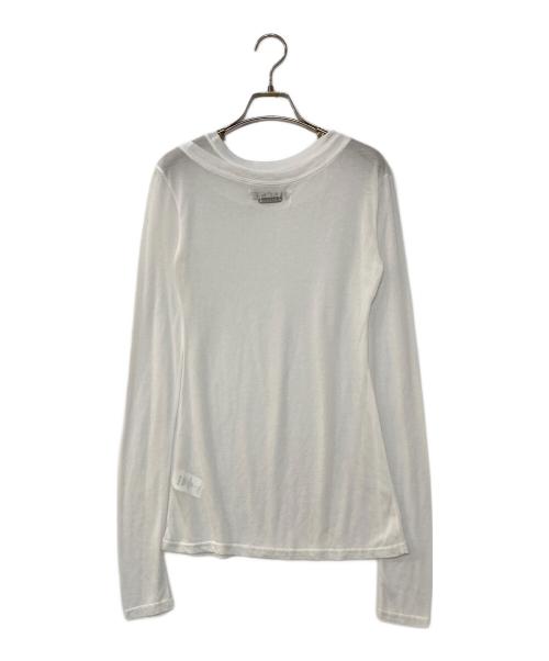 NACHE（ナチェ）NACHE (ナチェ) LAYERED BASIC LONG SLEEVE レイヤード ベーシック ロング スリーブ ホワイトの古着・服飾アイテム