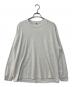 H BEAUTY&YOUTH（エイチ ビューティー&ユース）の古着「ハイブリッドコットン チューブ クルーネックロングスリーブ Tシャツ」｜グレー