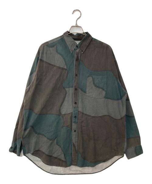 MARKA（マーカ）MARKA (マーカ) 強撚ワッシャータンブラーカモシャツ グリーン サイズ:2の古着・服飾アイテム