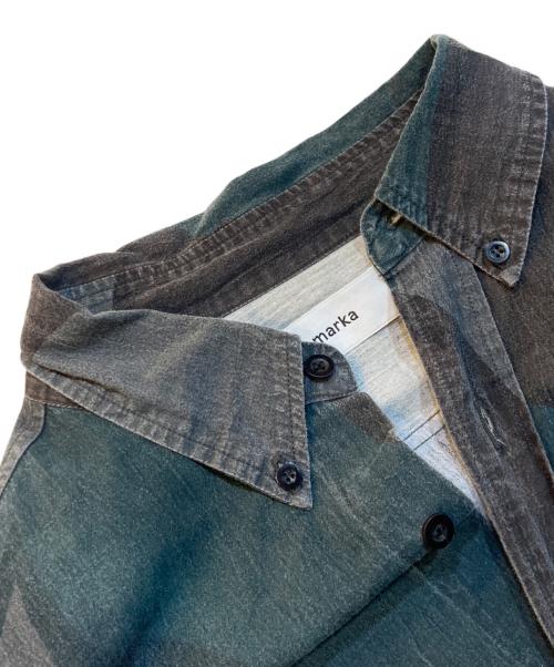 MARKA（マーカ）MARKA (マーカ) 強撚ワッシャータンブラーカモシャツ グリーン サイズ:2の古着・服飾アイテム