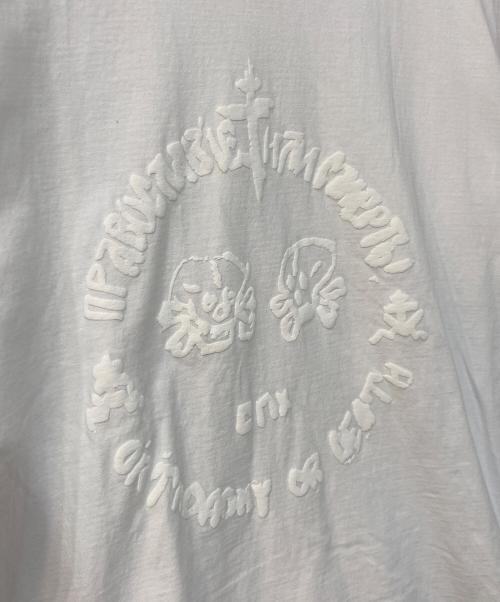 LES SIX（レ シス）LES SIX (レ シス) プリントレイヤードカットソー　FEMTIO-SEX-9-ICXC　PRINT LAYERED TEE　FEMTIO-SEX-9-ICXC ホワイトの古着・服飾アイテム