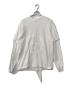 LES SIX（レ シス）の古着「プリントレイヤードカットソー　FEMTIO-SEX-9-ICXC　PRINT LAYERED TEE　FEMTIO-SEX-9-ICXC」｜ホワイト