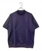 Needlesニードルズ）の古着「S/S Mock Neck Tee ラグランスリーブ モックネックTEEシャツ」｜パープル