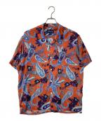 thisisneverthatディスイズネバーザット）の古着「Weird Paisley S/S Shirt」｜オレンジ