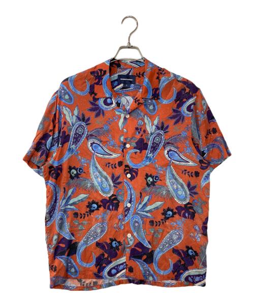 thisisneverthat（ディスイズネバーザット）thisisneverthat (ディスイズネバーザット) Weird Paisley S/S Shirt オレンジ サイズ:Mの古着・服飾アイテム