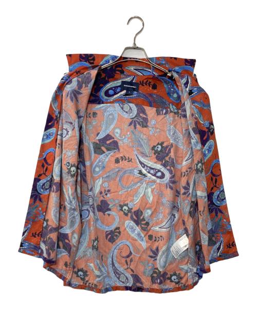 thisisneverthat（ディスイズネバーザット）thisisneverthat (ディスイズネバーザット) Weird Paisley S/S Shirt オレンジ サイズ:Mの古着・服飾アイテム