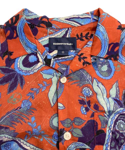 thisisneverthat（ディスイズネバーザット）thisisneverthat (ディスイズネバーザット) Weird Paisley S/S Shirt オレンジ サイズ:Mの古着・服飾アイテム