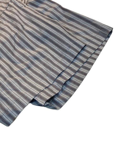 sillage（シアージ）Sillage (シアージ) ストライプオープンカラーシャツ　開襟シャツ　OVER SIZE STRIPE SHIRTS グレー サイズ:FREEの古着・服飾アイテム