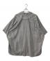Sillage (シアージ) ストライプオープンカラーシャツ　開襟シャツ　OVER SIZE STRIPE SHIRTS グレー サイズ:FREE：13000円