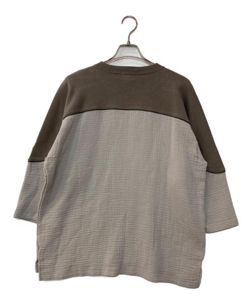 C.E（シーイー）C.E (シーイー) Gauze FB Crew Neck Charcoal ベージュ サイズ:Lの古着・服飾アイテム