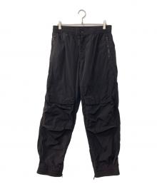 DIESEL（ディーゼル）の古着「P-BEECK-WRD-AKAD ナイロンパンツ」｜ブラック