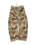CONZ (コンズ) CAMO DUCK DOUBLE KNEE CURVED LEG PANTS カモダックダブルニーカーブドレッグパンツ ベージュ サイズ:2：13000円
