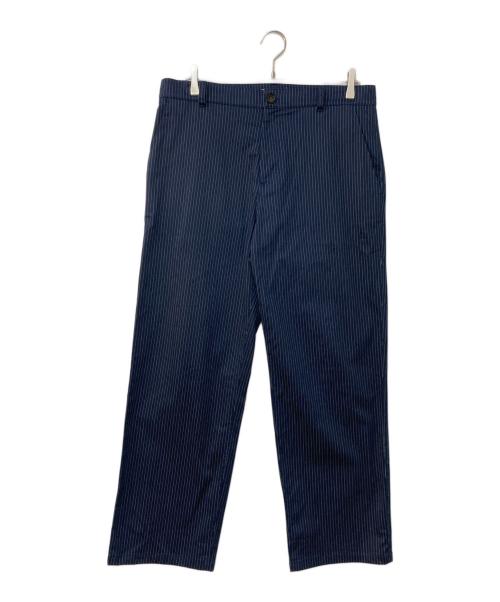 crest clothing（クレスト・クロージング）CREST CLOTHING (クレスト・クロージング) ストライプパンツ STRIPE PANTS ネイビー サイズ:48の古着・服飾アイテム