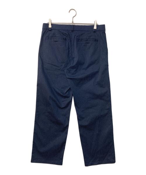 crest clothing（クレスト・クロージング）CREST CLOTHING (クレスト・クロージング) ストライプパンツ STRIPE PANTS ネイビー サイズ:48の古着・服飾アイテム