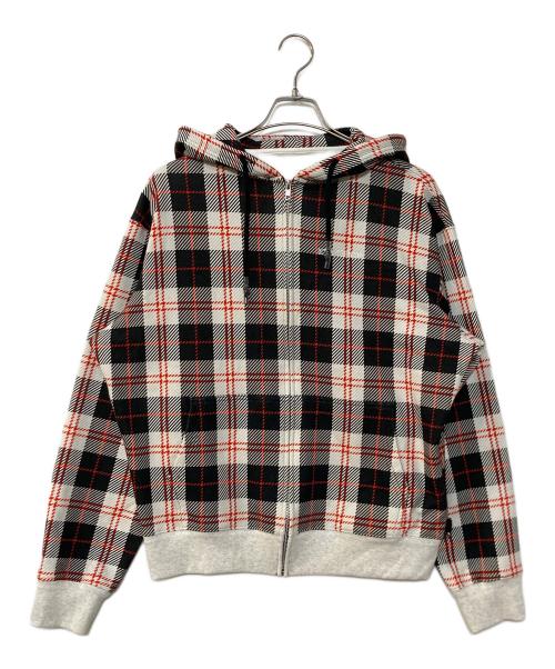 ICE &TECHNO（アイスアンドテクノ）ICE &TECHNO (アイスアンドテクノ) TARTAN ZIP HOOD　タータンチェックジップパーカー　ジップフーディ　IT26SS-SW02 ブラック サイズ:Mの古着・服飾アイテム