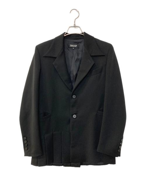shoop（シュープ）shoop (シュープ) プリーツ2Bジャケット ブラック サイズ:Mの古着・服飾アイテム