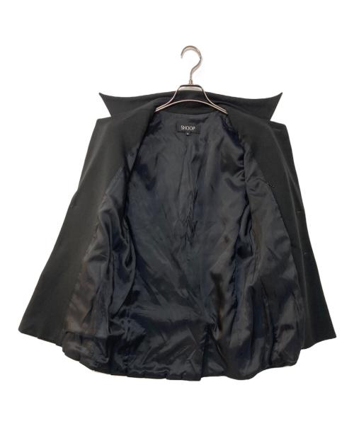 shoop（シュープ）shoop (シュープ) プリーツ2Bジャケット ブラック サイズ:Mの古着・服飾アイテム