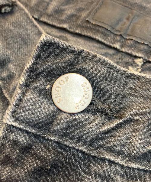 shoop（シュープ）shoop (シュープ) STUDIOUS (ステュディオス) 別注DENIM フラワープリントデニムパンツ ブラック サイズ:Mの古着・服飾アイテム