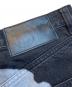 中古・古着 shoop (シュープ) STUDIOUS (ステュディオス) 別注DENIM フラワープリントデニムパンツ ブラック サイズ:M：25000円