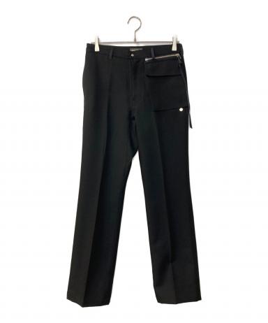 未使用品 CATORCE カトルセ ストレッチ 変形 捻じれパンツ ブラック 1 中古・古着通販】NULABEL CM1Y0K42 (ニューレーベル) ONE pocket PANTS