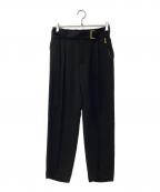 CULLNIクルニ）の古着「Pintuck Wide  Pants　ピンタックワイドパンツ　スラックス　23-SS-059」｜ブラック